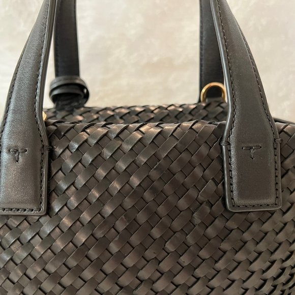 🎉HPx2🎉Tory Burch Thea Woven Mini Leather Slouchy Satchel - LIKE NEW! - Picture 9 of 16